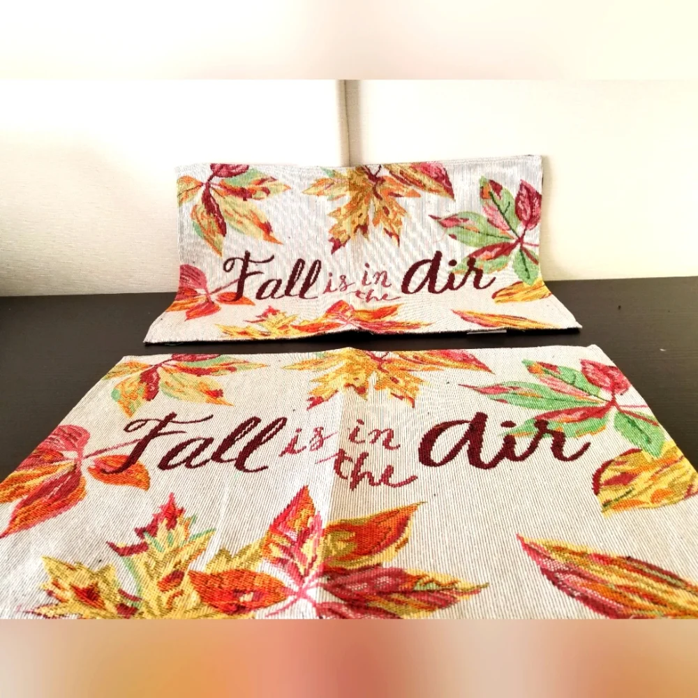 New Handcrafted Fall is in the Air Tablemats, set of 2